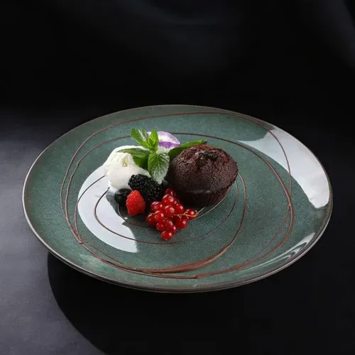 FLAN DE CIOCOLATĂ CU VIȘINĂ